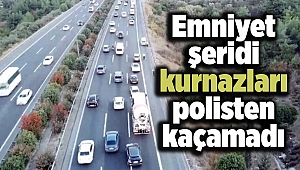 Emniyet şeridi kurnazları polisten kaçamadı