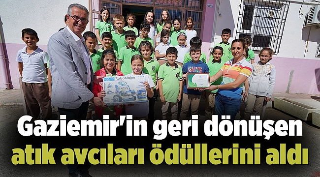 Gaziemir'in geri dönüşen atık avcıları ödüllerini aldı