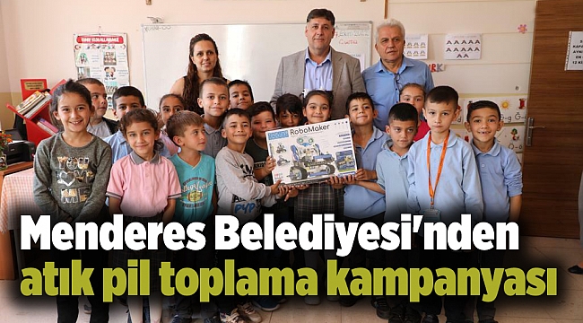 Menderes Belediyesi'nden atık pil toplama kampanyası