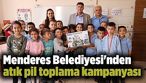 Menderes Belediyesi'nden atık pil toplama kampanyası