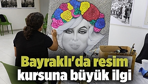 Bayraklı'da resim kursuna büyük ilgi