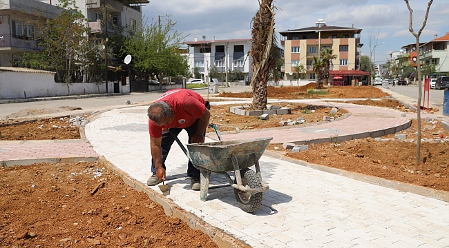 Menderes Belediyesi'nden ilçeye bin 600 metrekare yeni yeşil alan
