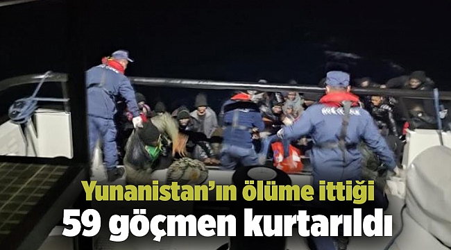 Yunanistan’ın ölüme ittiği 59 göçmen kurtarıldı