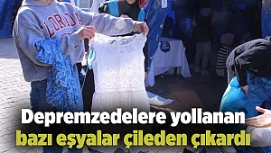 Depremzedelere yollanan bazı eşyalar çileden çıkardı