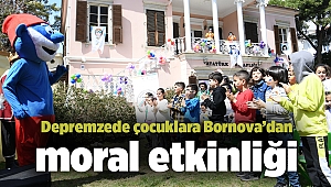 Depremzede çocuklara Bornova Belediyesi’nden moral etkinliği