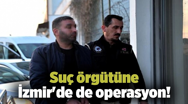 Suç örgütüne İzmir'de de operasyon!