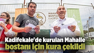 Kadifekale'de kurulan Mahalle bostanı için kura çekildi