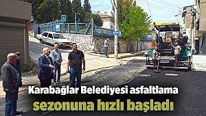 Karabağlar Belediyesi asfaltlama sezonuna hızlı başladı