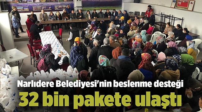 Narlıdere Belediyesi'nin beslenme desteği 32 bin pakete ulaştı