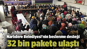 Narlıdere Belediyesi'nin beslenme desteği 32 bin pakete ulaştı