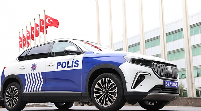 Türkiye'deki Togg marka ilk polis aracı hizmete girdi