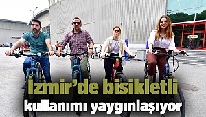 İzmir’de bisikletli kullanımı yaygınlaşıyor