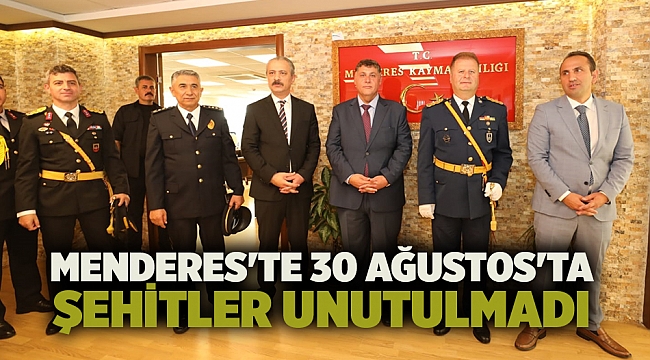 Menderes'te 30 Ağustos'ta Şehitler Unutulmadı