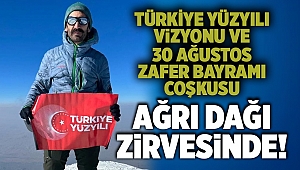 Türkiye Yüzyılı Vizyonu ve 30 Ağustos Zafer Bayramı Coşkusu Ağrı Dağı Zirvesinde!