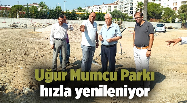 Uğur Mumcu Parkı hızla yenileniyor