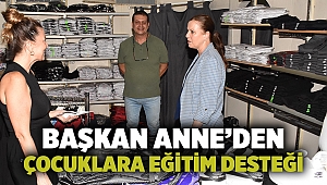 Başkan Anne’den çocuklara eğitim desteği