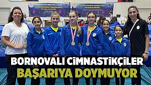 Bornovalı cimnastikçiler başarıya doymuyor