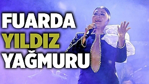 Fuarda yıldız yağmuru