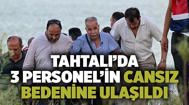 İzmir'de baraj gölüne düşen helikopterdeki 3 personelin cenazelerine ulaşıldı