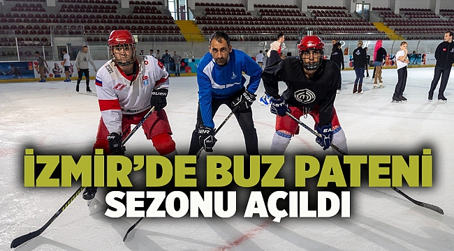 İzmir’de buz pateni sezonu açıldı