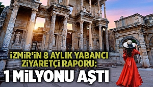 İzmir’in 8 aylık yabancı ziyaretçi raporu: 1 milyonu aştı