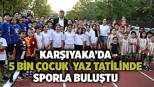 Karşıyaka’da 5 bin çocuk yaz tatilinde sporla buluştu