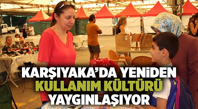 Karşıyaka’da yeniden kullanım kültürü yaygınlaşıyor