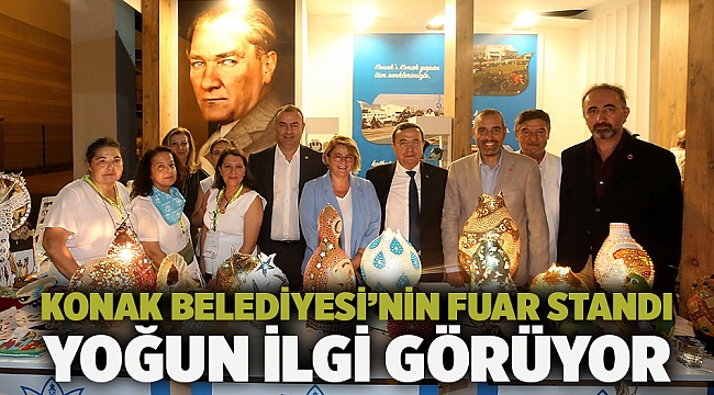 Konak Belediyesi’nin Fuar standı yoğun ilgi görüyor