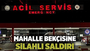 Mahalle bekçisine silahlı saldırı