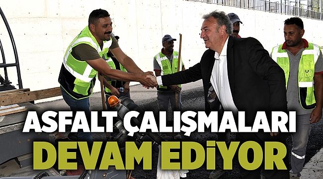 Asfalt çalışmaları devam ediyor