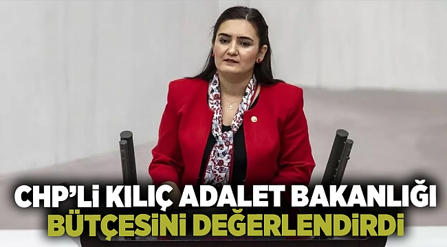 CHP'Lİ KILIÇ, Adalet Bakanlığı bütçesini değerlendirdi: 