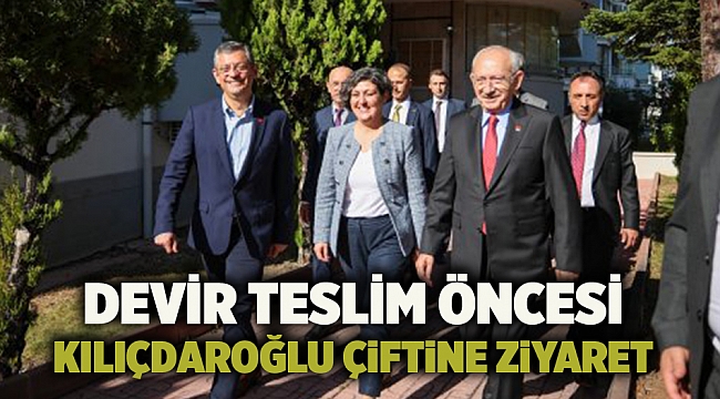 Devir teslim öncesi Kılıçdaroğlu çiftine ziyaret