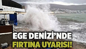 Ege Denizi’nde fırtına uyarısı!