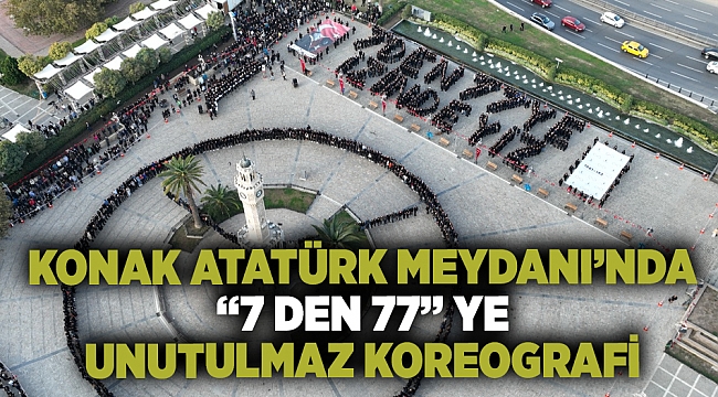 İzmir'de '7'den 77'ye izindeyiz' koreografisi