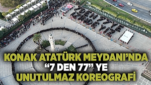 İzmir'de '7'den 77'ye izindeyiz' koreografisi