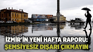 İzmir'in yeni hafta raporu: Şemsiyesiz dışarı çıkmayın