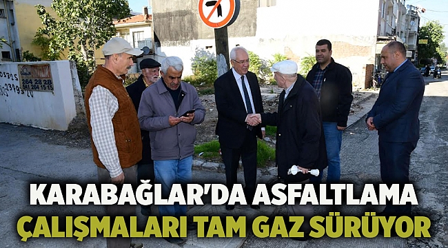 Karabağlar'da asfaltlama çalışmaları tam gaz sürüyor