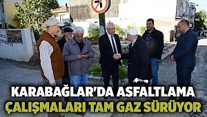 Karabağlar'da asfaltlama çalışmaları tam gaz sürüyor