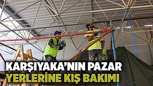 Karşıyaka’nın pazar yerlerine kış bakımı