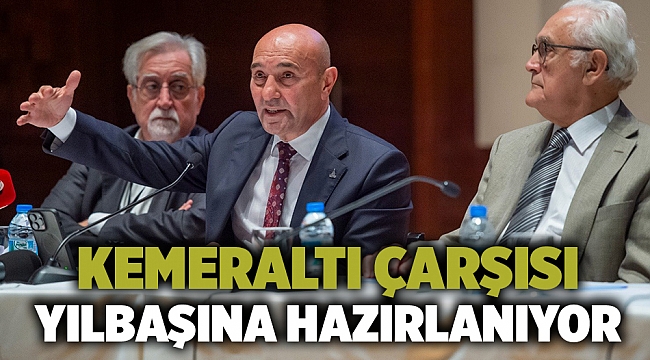 Kemeraltı çarşısı yılbaşına hazırlanıyor