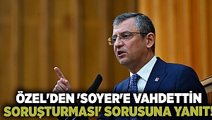 Özel'den 'Soyer'e Vahdettin soruşturması' sorusuna yanıt!