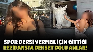 Spor dersi vermek için gittiği rezidansta dehşet dolu anlar!