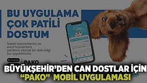 Büyükşehir’den can dostlar için “Pako” mobil uygulaması