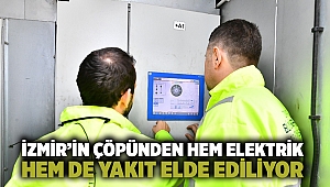 İzmir’in çöpünden hem elektrik hem de yakıt elde ediliyor