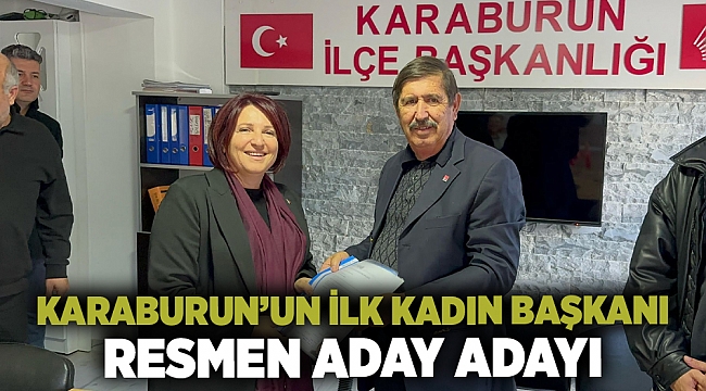 Karaburun’un İlk Kadın Başkanı Resmen Aday Adayı