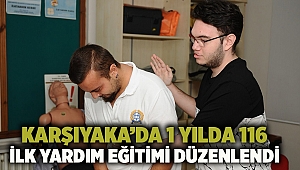 Karşıyaka’da 1 yılda 116 ilk yardım eğitimi düzenlendi