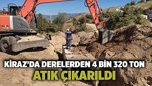 Kiraz’da derelerden 4 bin 320 ton atık çıkarıldı