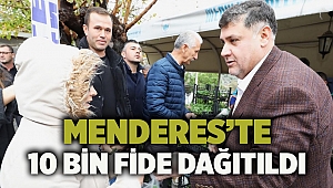 Menderes’te 10 bin fide dağıtıldı