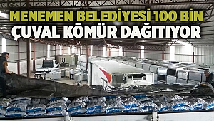 Menemen Belediyesi 100 bin çuval kömür dağıtıyor