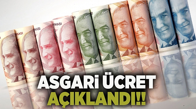 SON DAKİKA | Yeni asgari ücret belli oldu!!